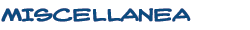 miscellanea