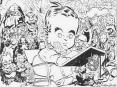 Milton Caniff - autocaricatura