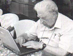 Domenico Volpi al computer