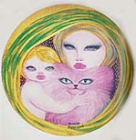 Un quadro di Novella Parigini con uno dei suoi famosi gatti: un omaggio a PeroGATT?...