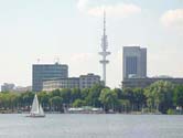 Amburgo: Hotel Plaza e lago