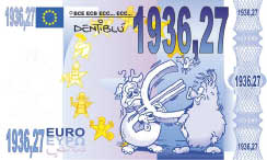 Banconota Euro vista dai Dentiblu'...