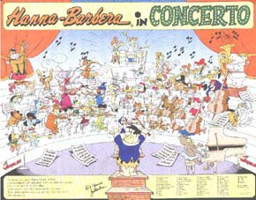 Hanna-Barbera in concerto - maxi poster - il Giornalino N. 51 1991